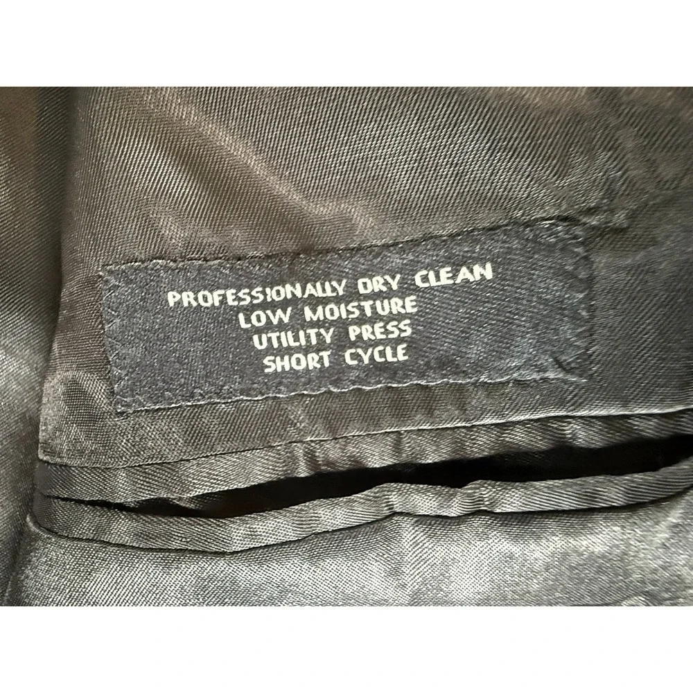 Jos A Bank Signature Collection Grey 100% Wool Micro Check Blazer Sport Coat 43R